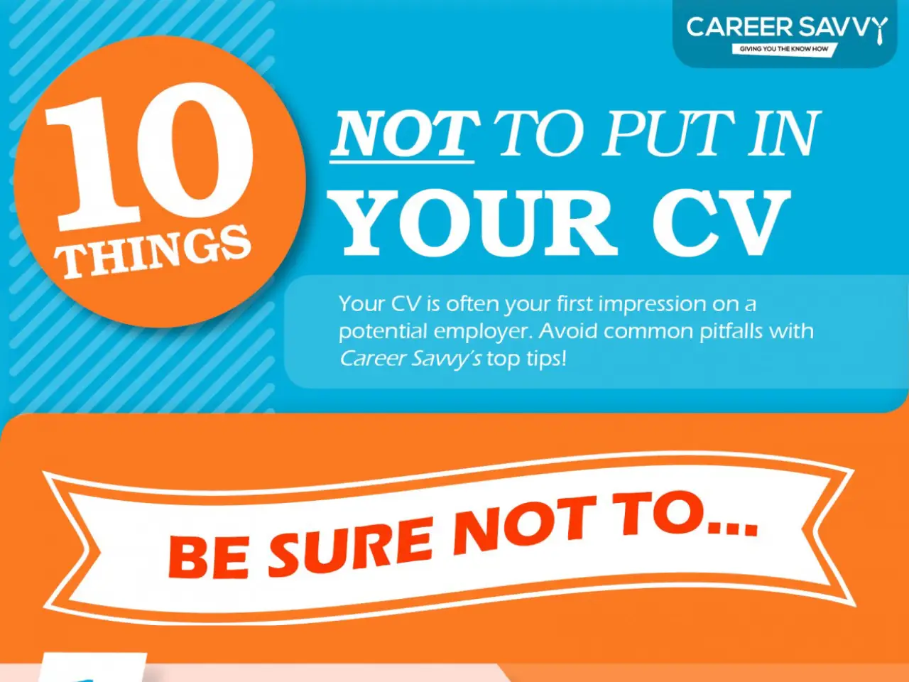 10 Strictly NO Commandments For Your CV