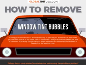 How To Remove Window Tint Bubbles [Info Graphic]